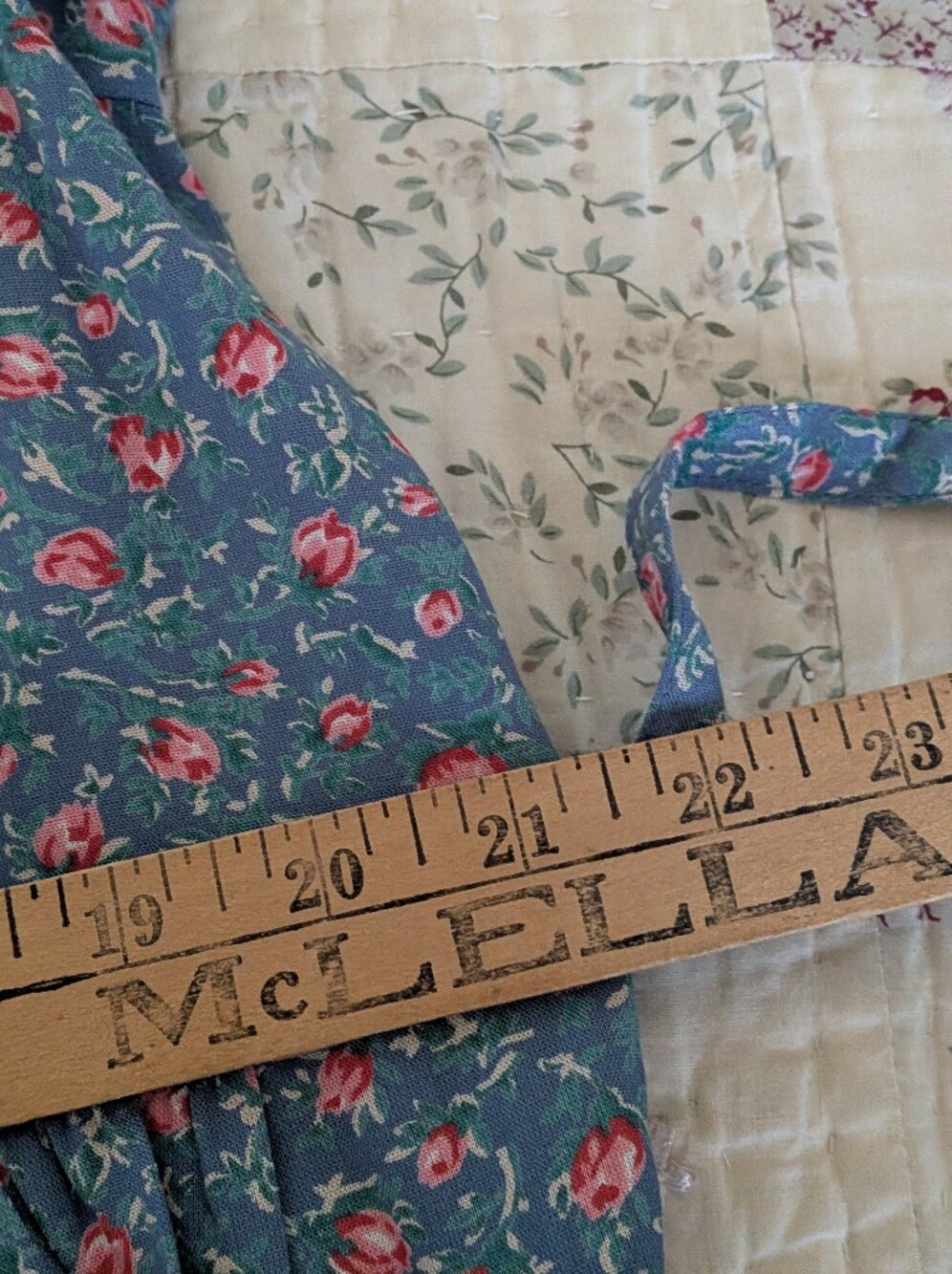 April Cornell Modern Prairie Rosebud Floral Dress Blue L - Picture 9 of 12